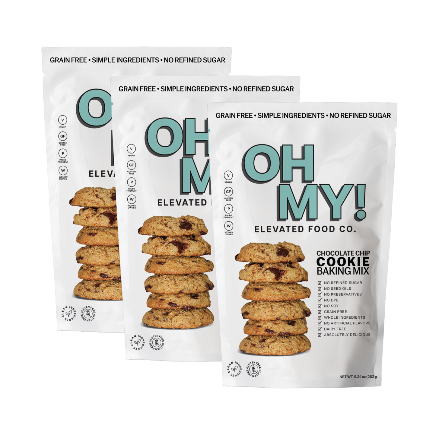 3 Pack Chocolate Chip Cookie Baking Mix
