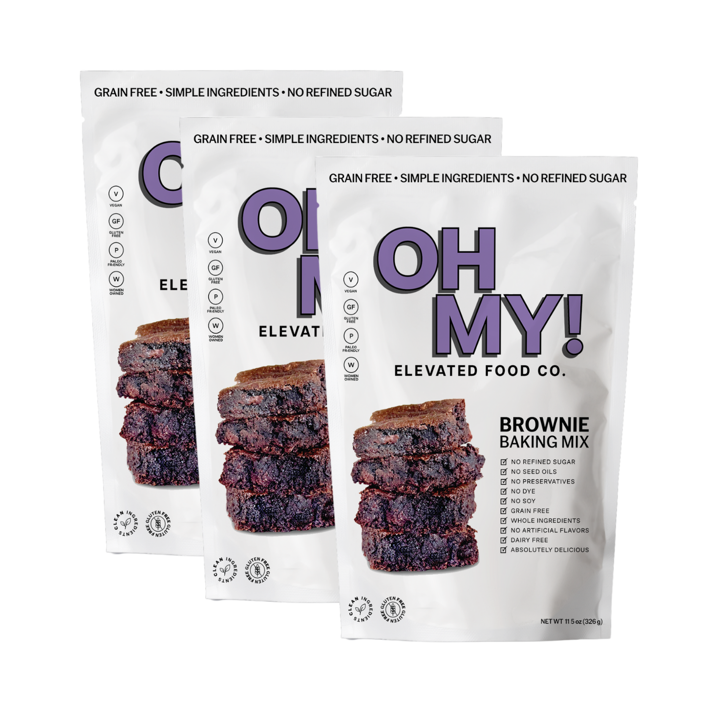 3 Pack Brownie Baking Mix