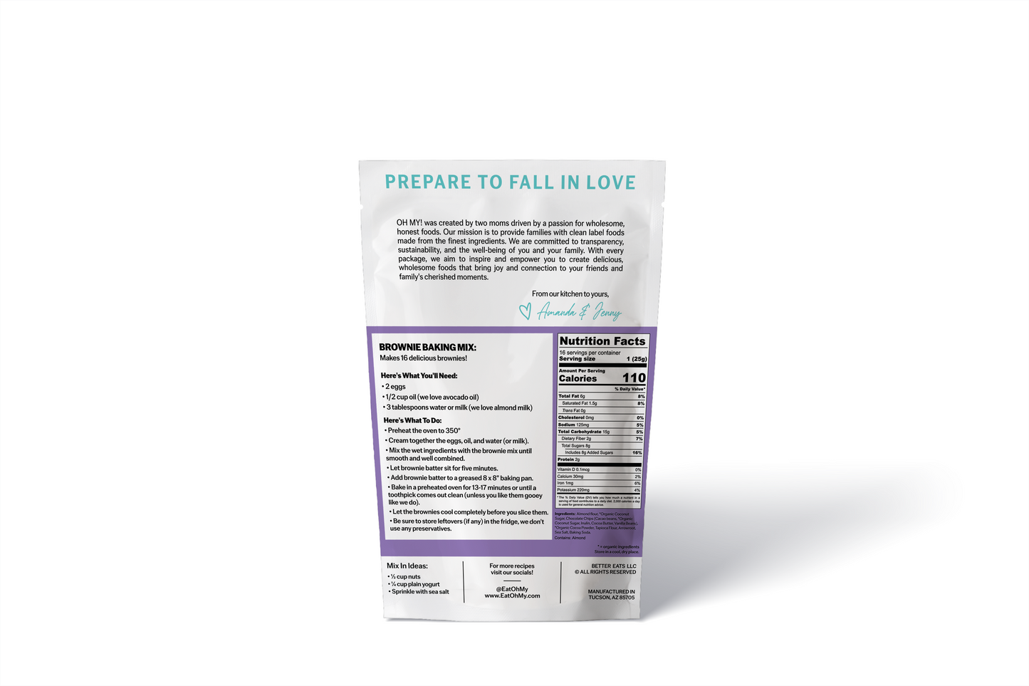 Chocolate Chip Cookie and Brownie Baking Mix